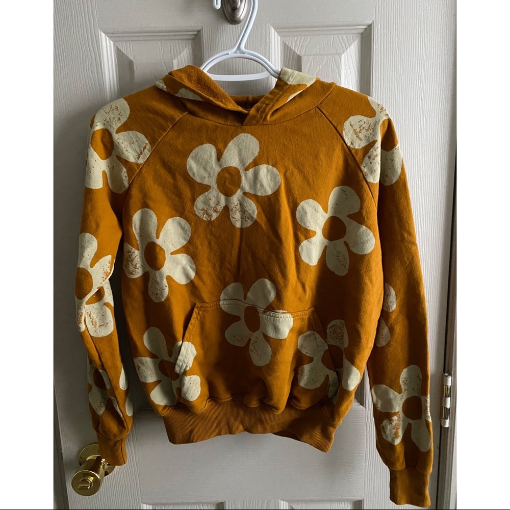 Big Bud Press Printed Flower Yellow Hoodie